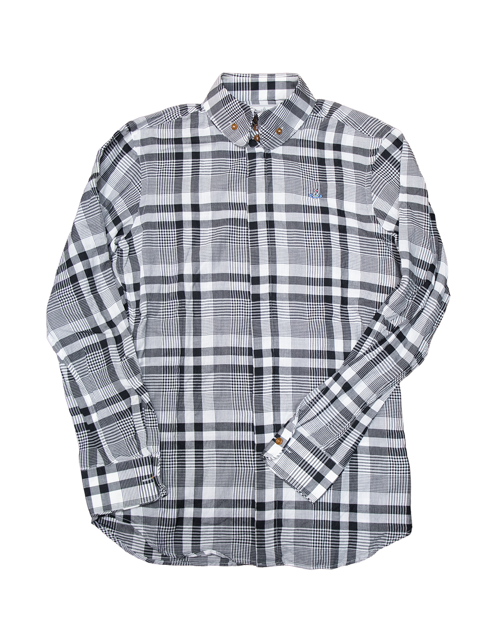 SS16 Vivienne Westwood Man
Round Collar Plaid Orb Shirt