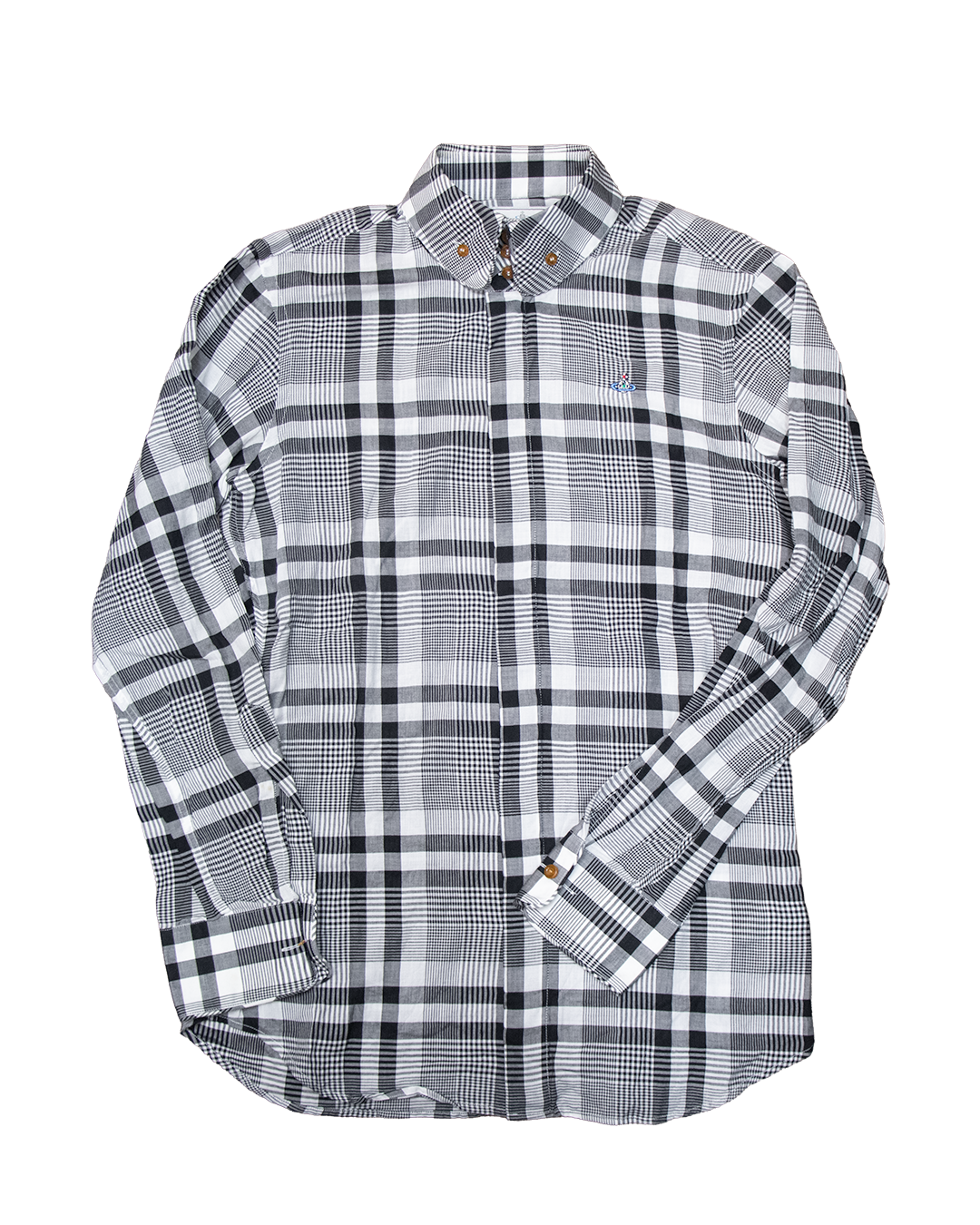 SS16 Vivienne Westwood Man
Round Collar Plaid Orb Shirt
