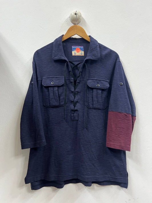 SS17 Blackmeans Deconstructed Laced Up Shirt