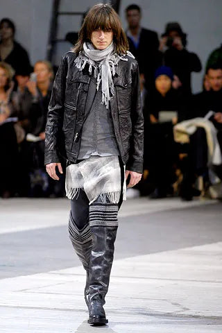 AW07 Number Nine “Love, God, Murder” Leather Chore Jacket