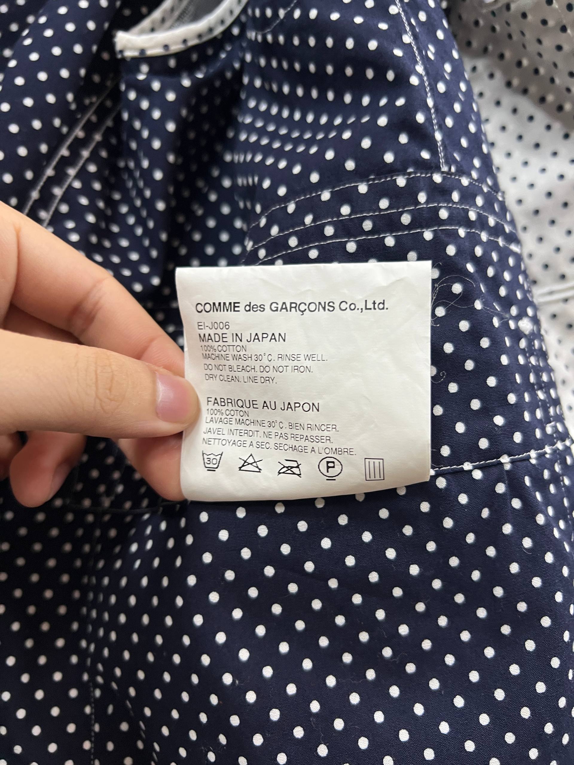 SS12 GANRYU Comme Des Garcons Deconstructed Polka Dots Jacket