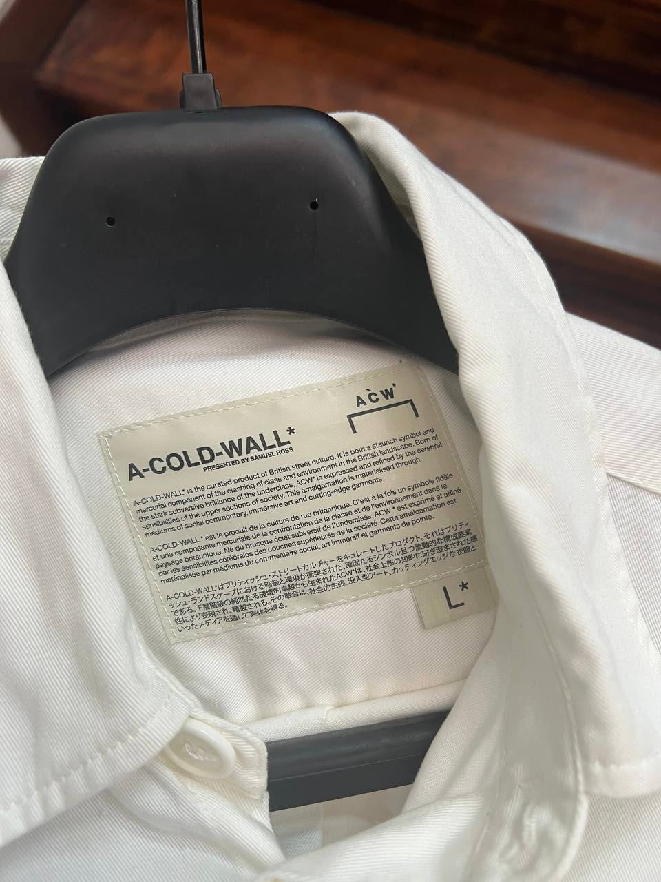 AW18 A Cold Wall Long Lab Coat