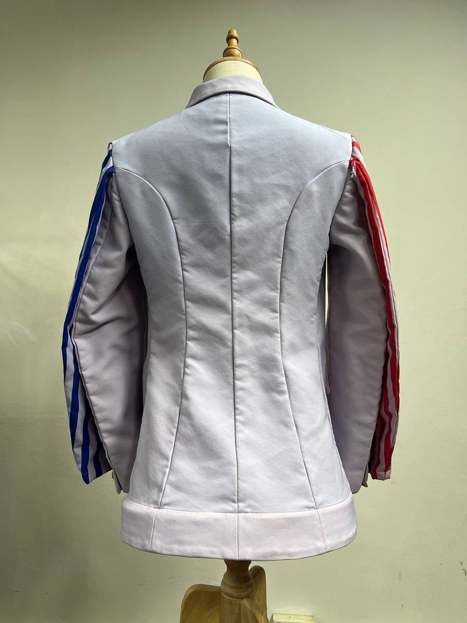 SS23 Comme Des Garcons Homme Plus “Another Kind Of Punk” 4 Sleeve Boned Hem Jester Jacket