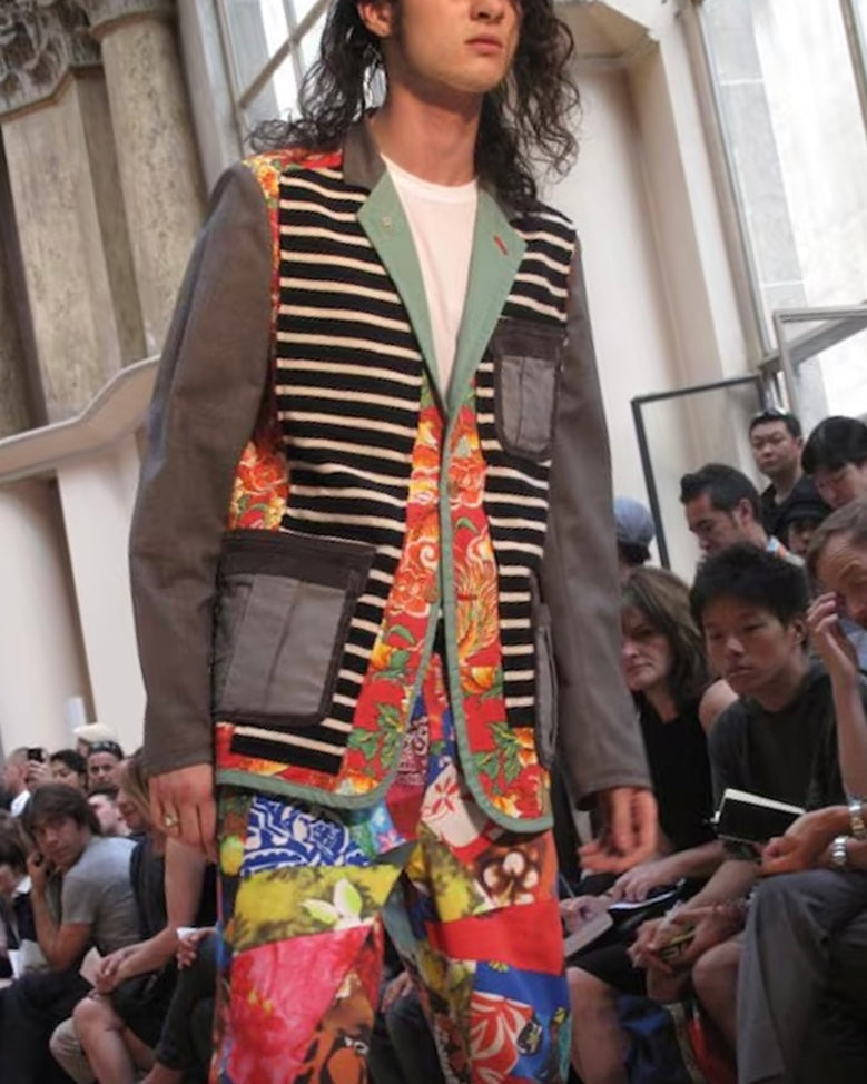 SS10 Comme Des Garcons Homme Plus "Random Collage" Reconstructed Patchwork Jacket