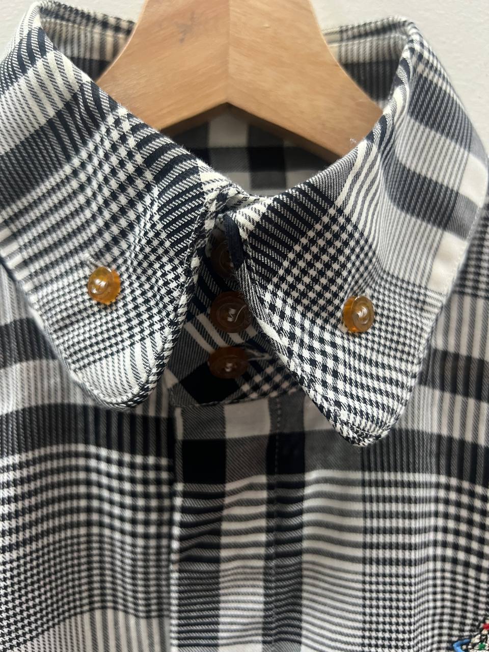 SS16 Vivienne Westwood Man
Round Collar Plaid Orb Shirt