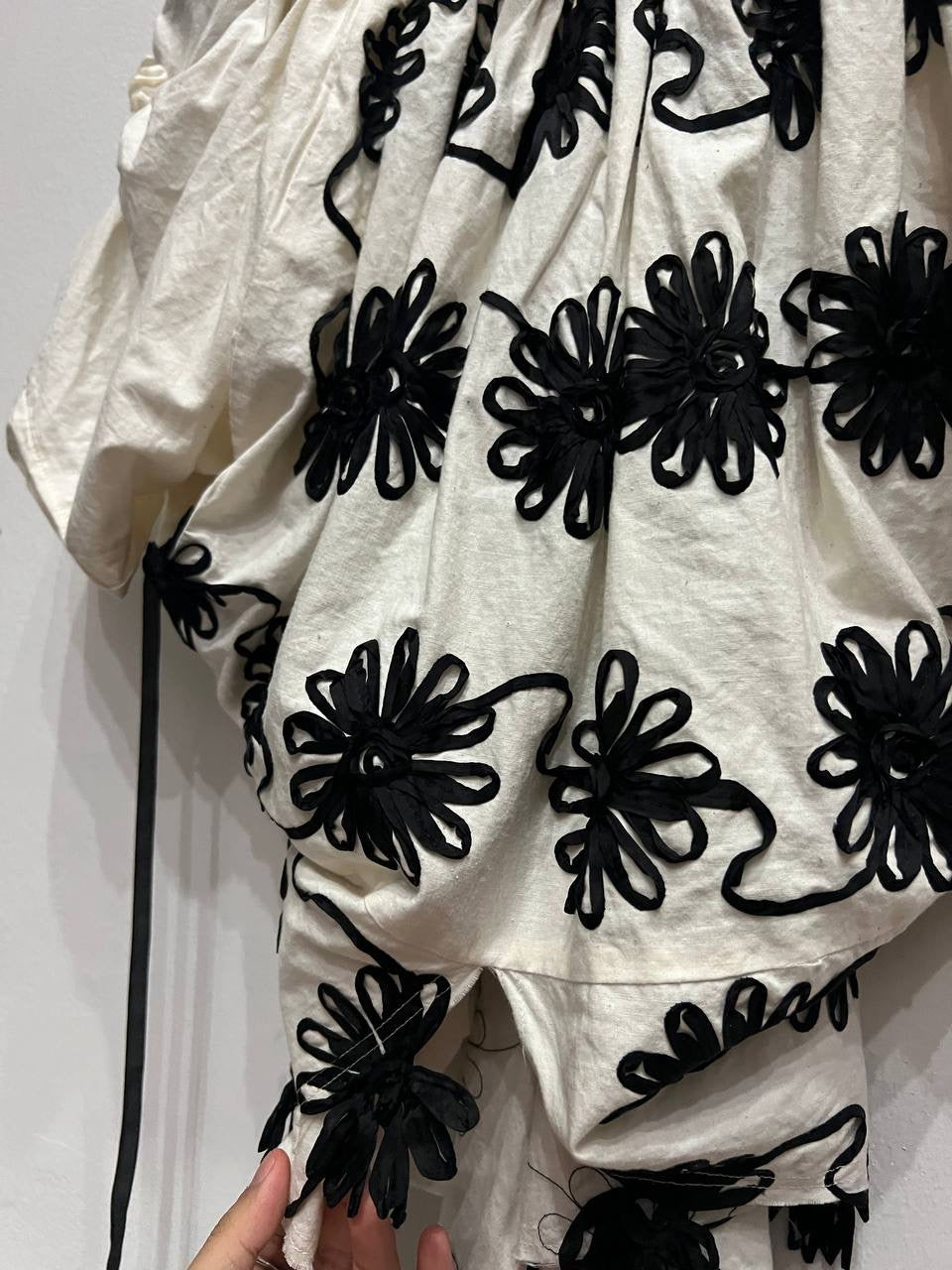 AW08 Tao Comme Des Garcons Lace Floral Appliqué Blouse