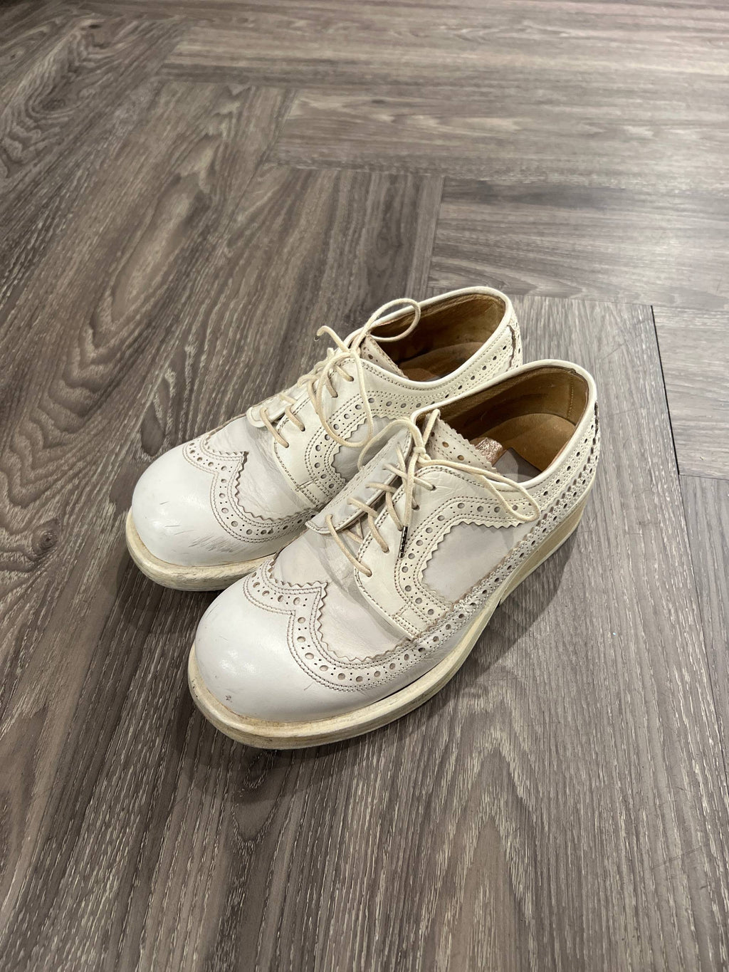 90s Dirk Bikkembergs Wingtip Brogue Lace-up Heeled Derby