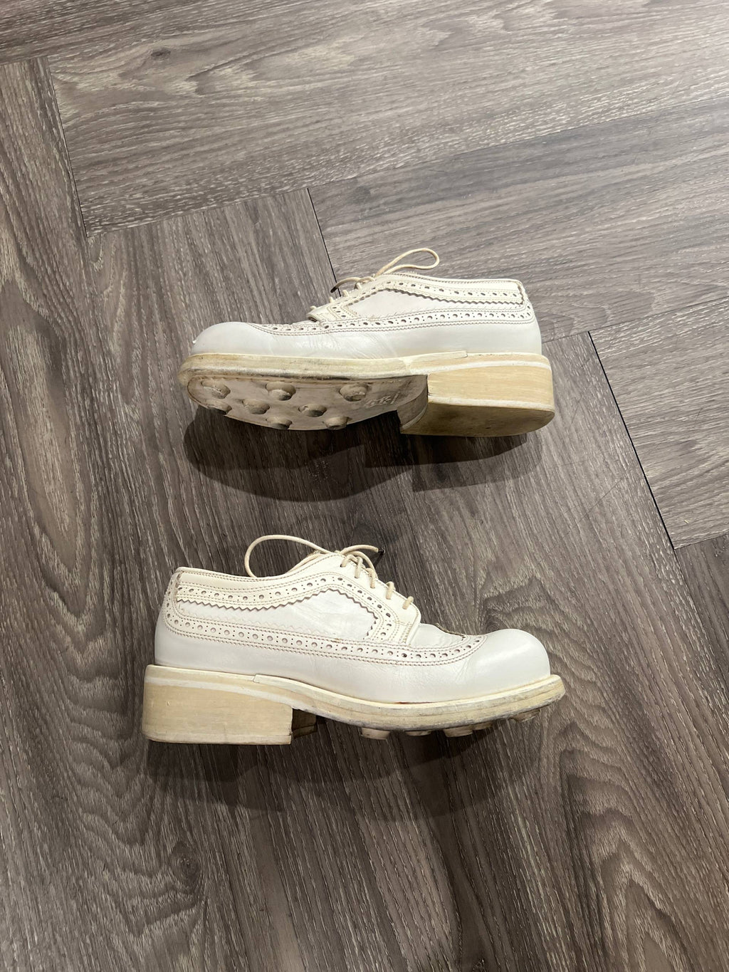 90s Dirk Bikkembergs Wingtip Brogue Lace-up Heeled Derby