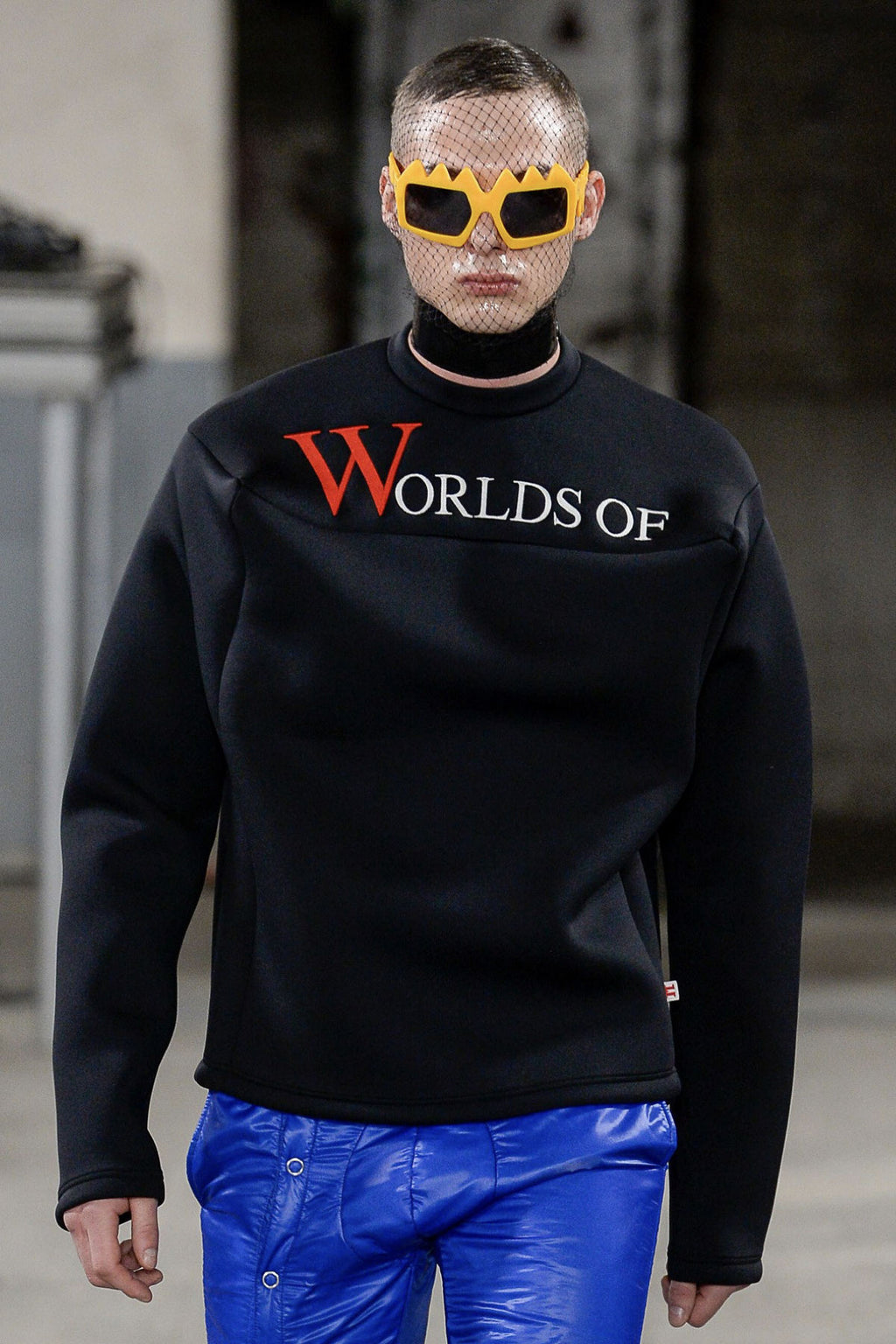 AW18 Walter Van Beirendonck “Pig” World of Sun and Moon Embroidered 3D Sweater