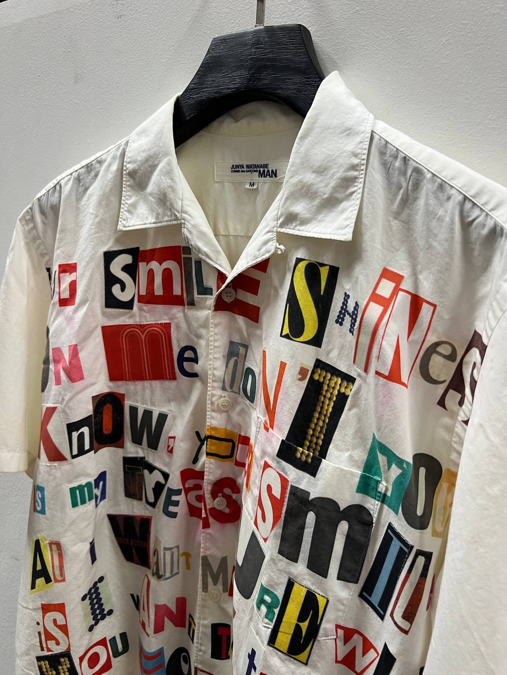 SS02 Junya Watanabe Man Ransom Poem Shirt