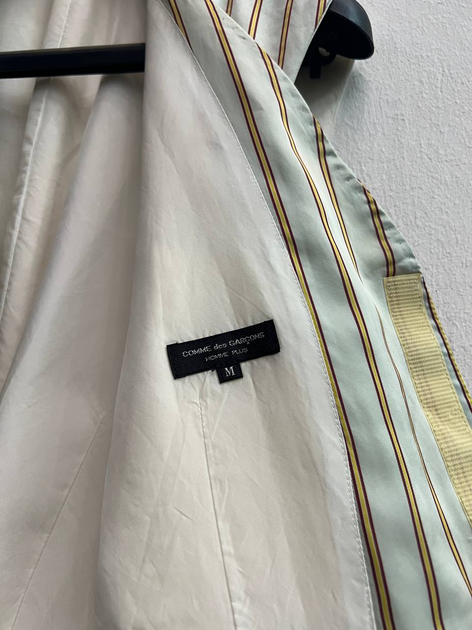 SS93 Comme Des Garcons Homme Plus Cupro Pinstripe Vest
