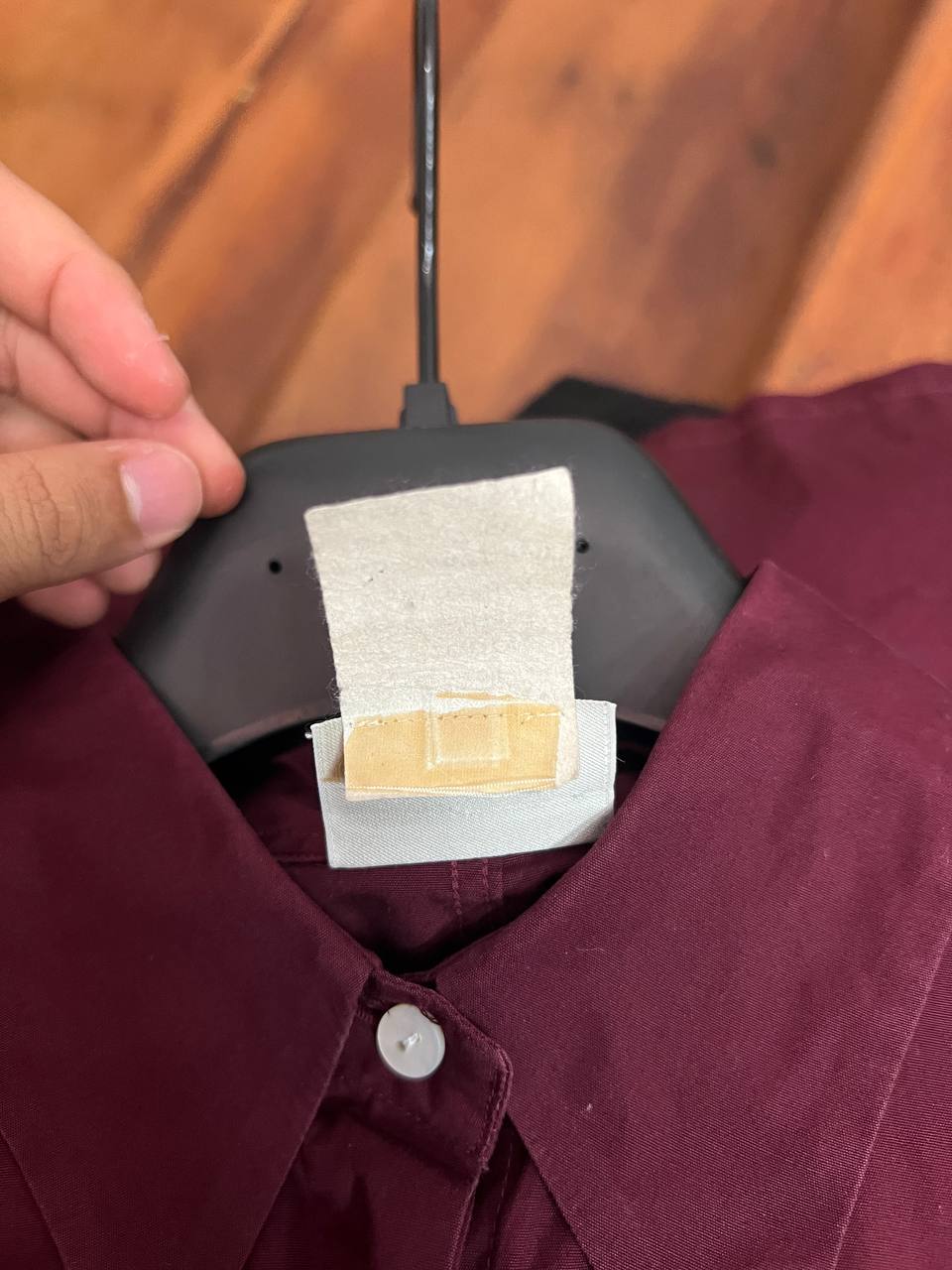 90s Dries Van Noten Velvet Sleeve Shirt