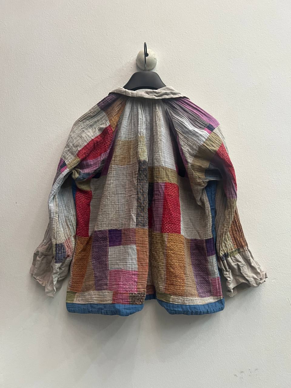 Kapital Ruched Patchwork Tunic Dress