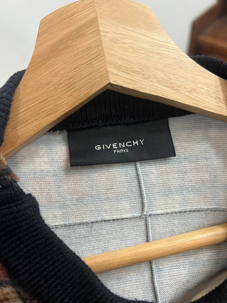 AW11 Givenchy Tartan Rottweiler Sidezip Sweatshirt