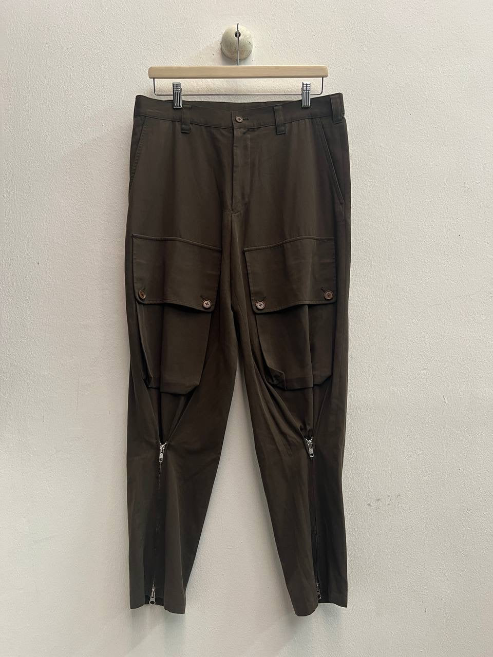 SS08 Yohji Yamamoto Pour Homme Front Zip Cargo Pants