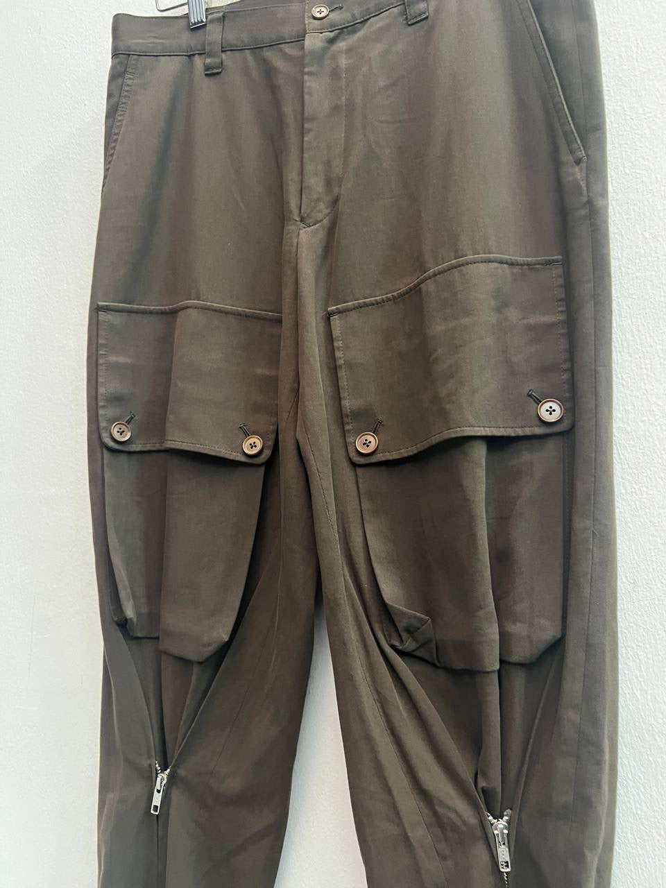 SS08 Yohji Yamamoto Pour Homme Front Zip Cargo Pants