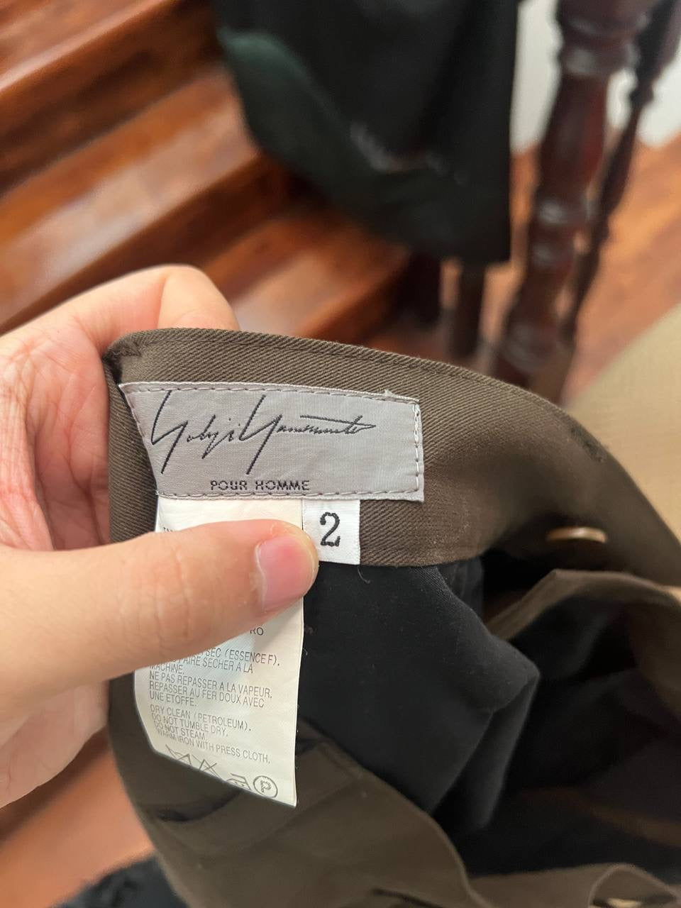 SS08 Yohji Yamamoto Pour Homme Front Zip Cargo Pants