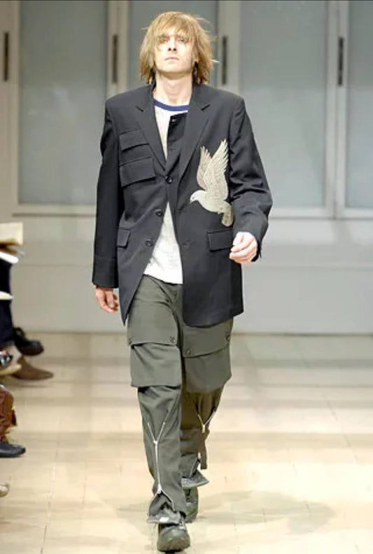 SS08 Yohji Yamamoto Pour Homme Front Zip Cargo Pants