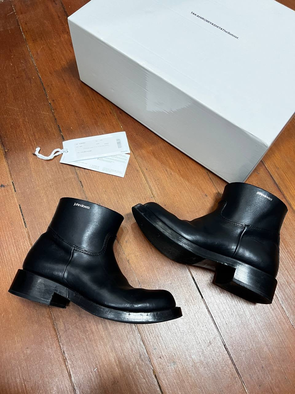 SS21 TAKAHIROMIYASHITA The Soloist doe(s) Bulb Toe Ankle Boots