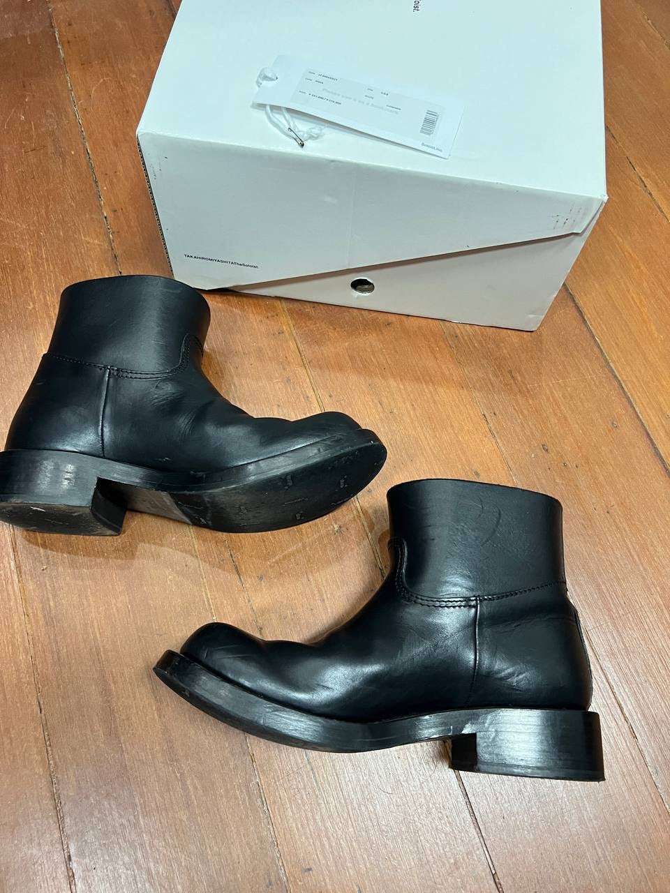 SS21 TAKAHIROMIYASHITA The Soloist doe(s) Bulb Toe Ankle Boots