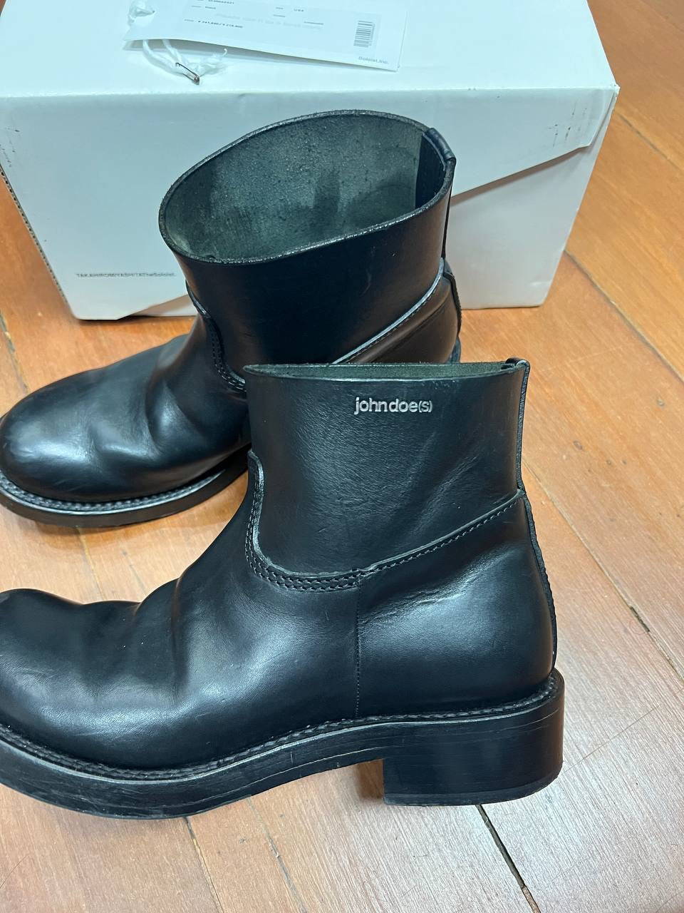 SS21 TAKAHIROMIYASHITA The Soloist doe(s) Bulb Toe Ankle Boots