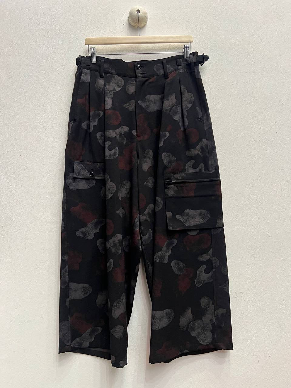 AW17 Yohji Yamamoto Pour Homme Camo Cargo Wide Pants