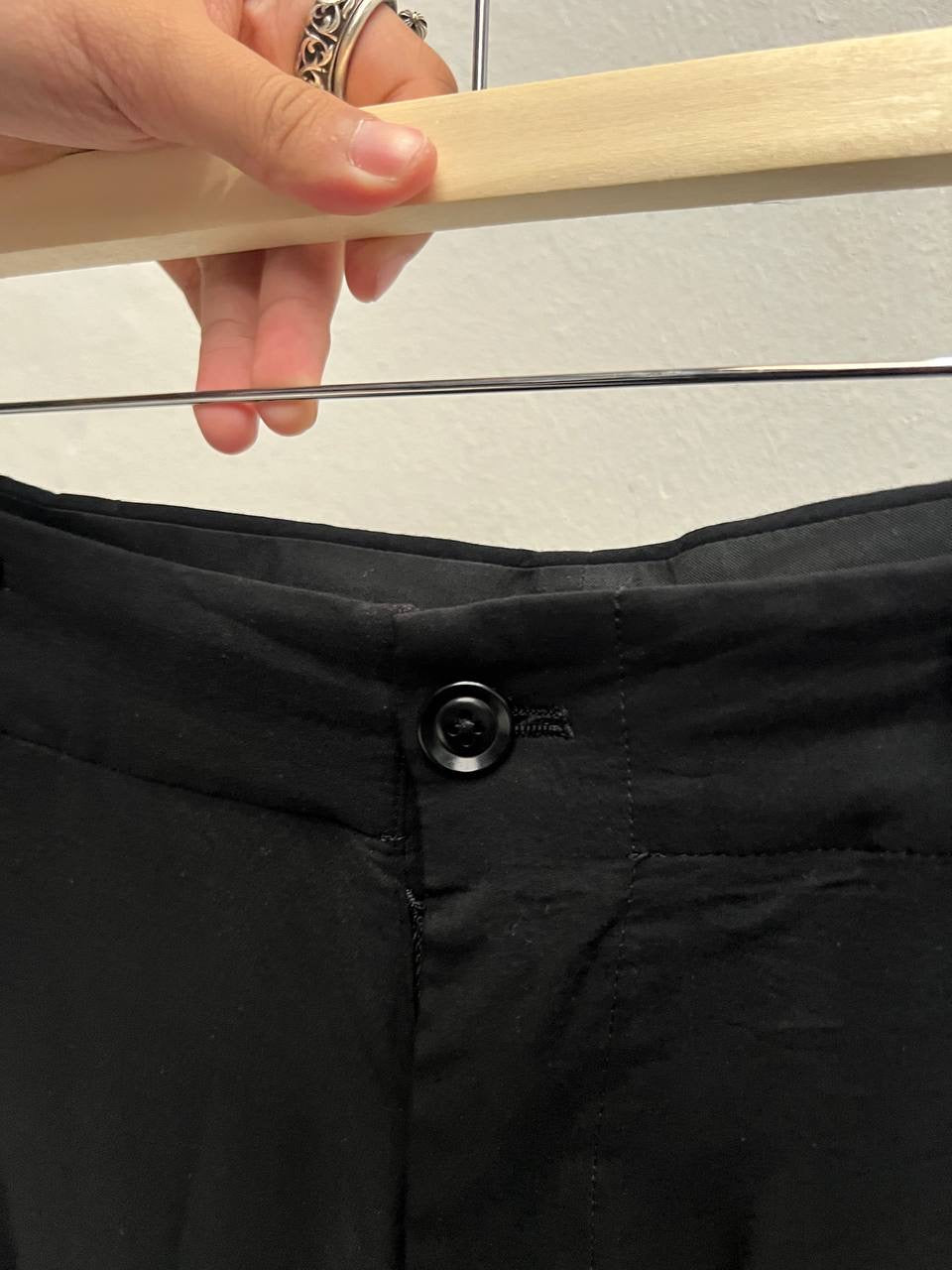 SS18 Yohji Yamamoto Pour Homme Double Layer Rayon Two Tucked Pants