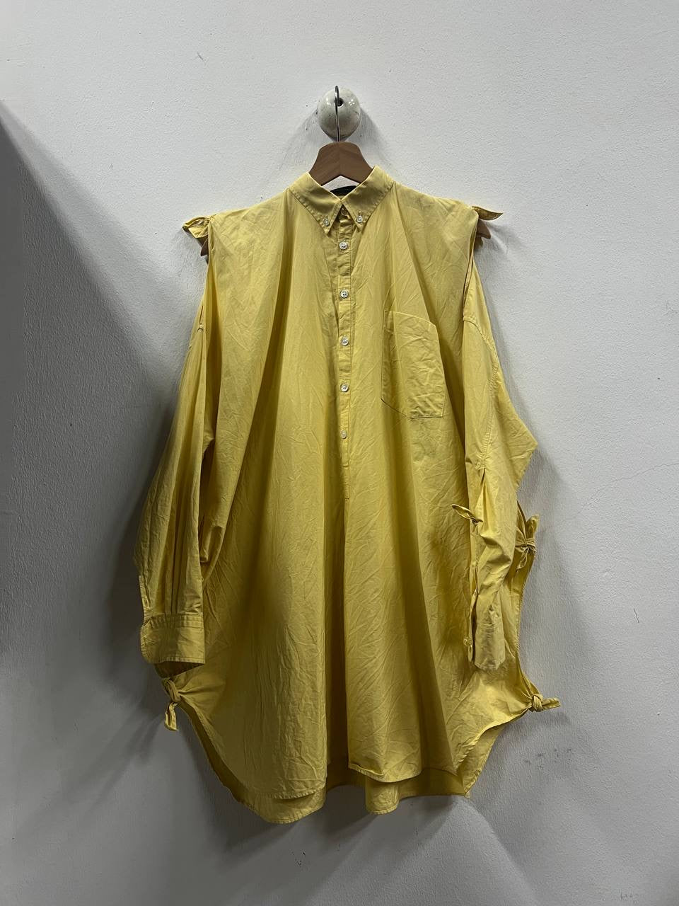 SS16 Undercover “Evil Clown” Ribbon Bow Tie Shirt