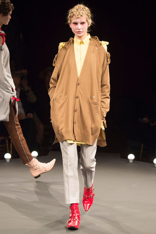 SS16 Undercover “Evil Clown” Ribbon Bow Tie Shirt