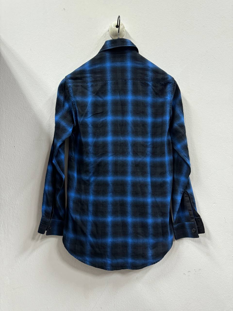 AW16 Saint Laurent Paris Electric Blue Shadow Flannel
