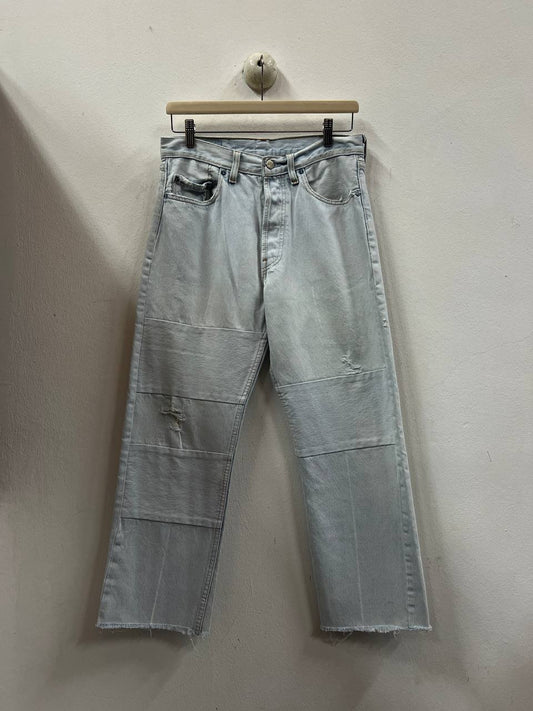 AW00 Maison Martin Margiela Artisanal Reworked Patched Denim