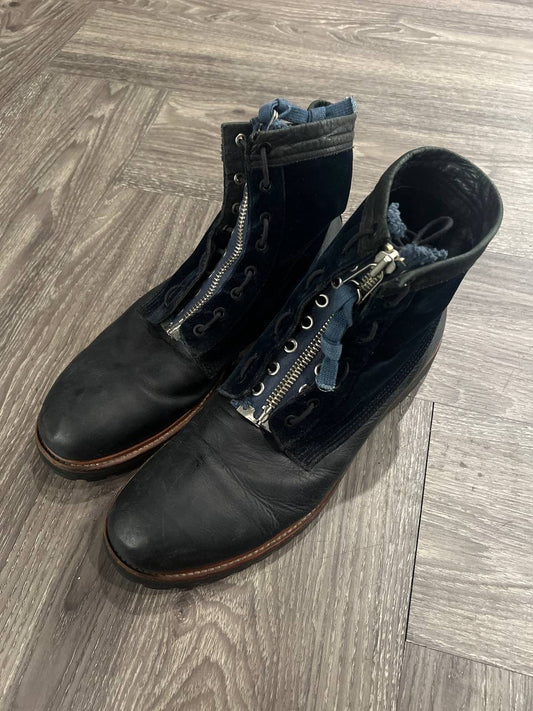 AW12 Undercover “Psycho Color” Military Front Zip Boots