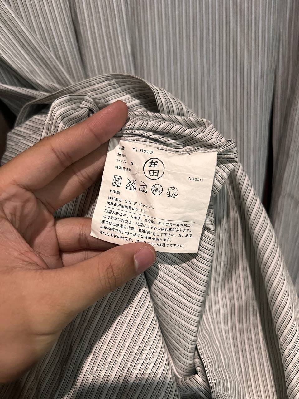 SS12 Comme Des Garcons Homme Plus Elongated Stripe Shirt