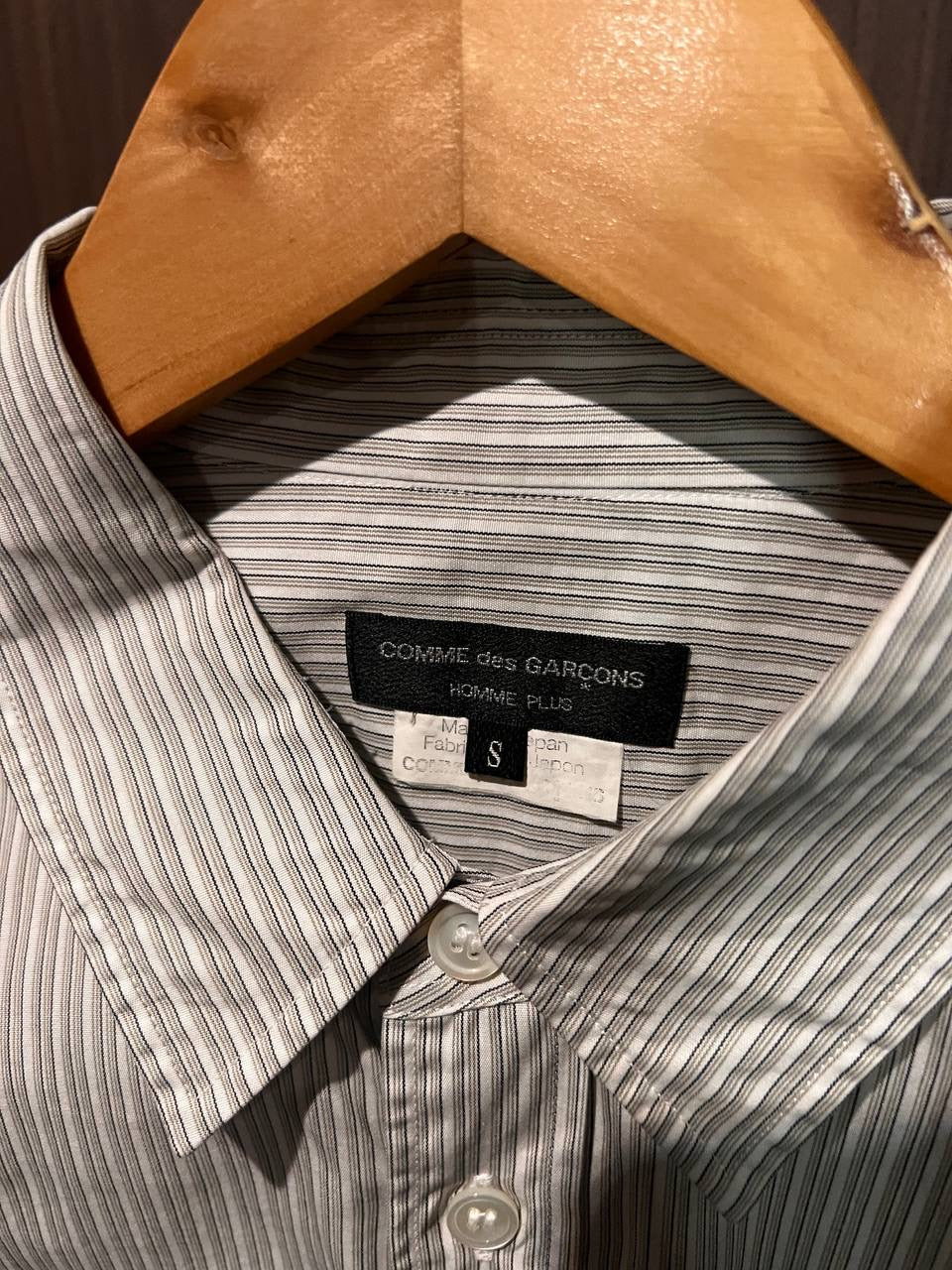 SS12 Comme Des Garcons Homme Plus Elongated Stripe Shirt
