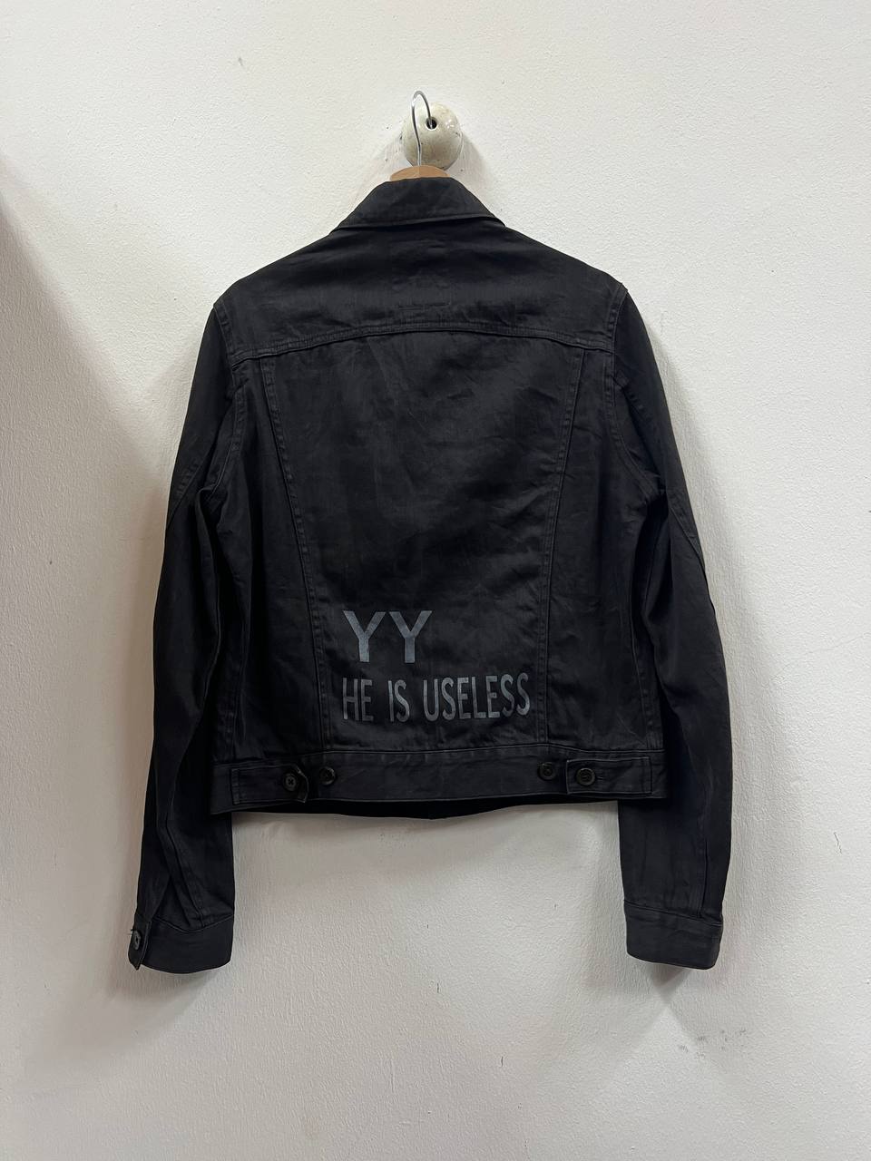 SS07 Yohji Yamamoto Pour Homme "YY He Is Useless" Denim Jacket
