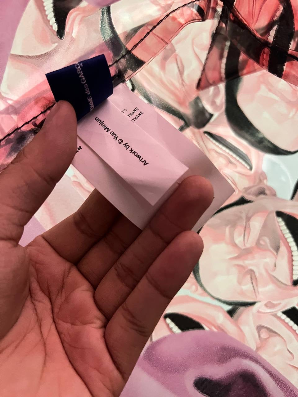 SS21 Comme Des Garçons Shirt x Yue Minjun PVC Tote