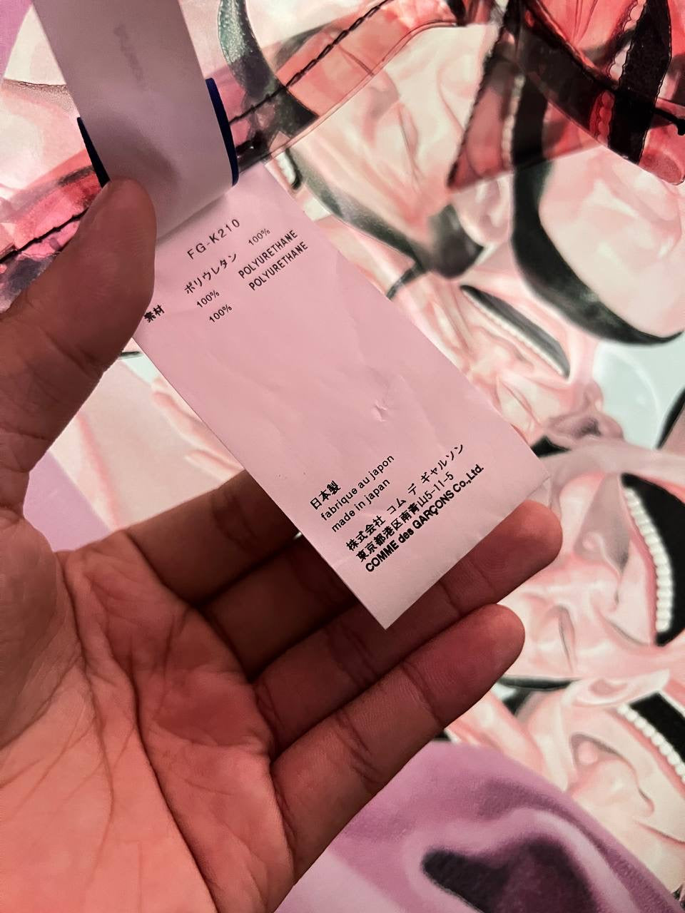 SS21 Comme Des Garçons Shirt x Yue Minjun PVC Tote