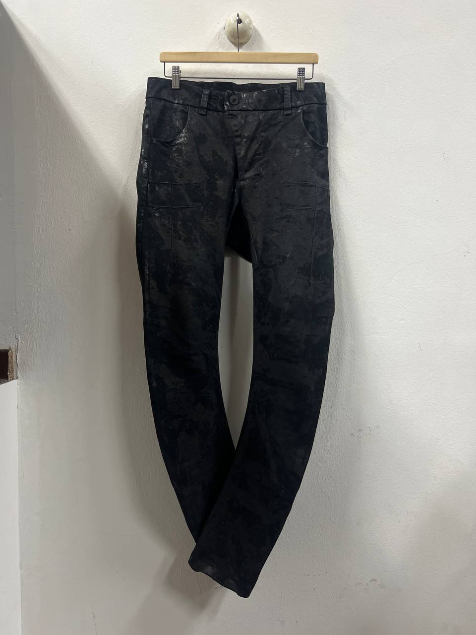 SS15 Boris Bidjan Saberi "Symbiosism" P13 Waxed J Cut Denim
