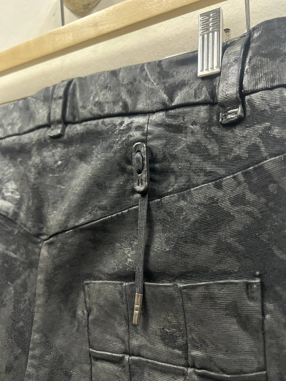 SS15 Boris Bidjan Saberi "Symbiosism" P13 Waxed J Cut Denim