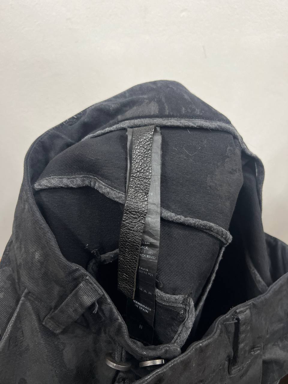 SS15 Boris Bidjan Saberi "Symbiosism" P13 Waxed J Cut Denim
