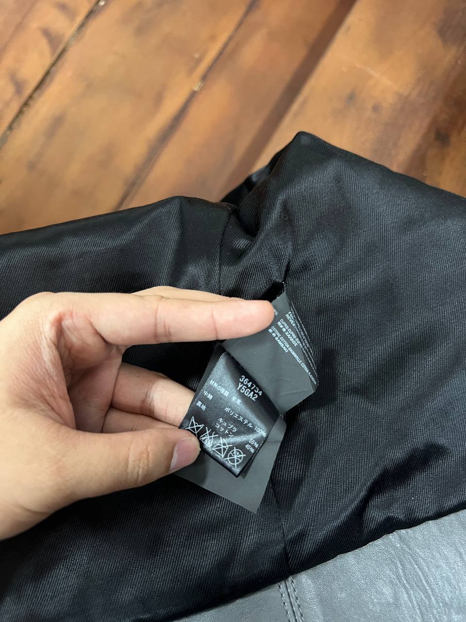 AW14 Saint Laurent Paris Grey L01 Biker Leather Jacket
