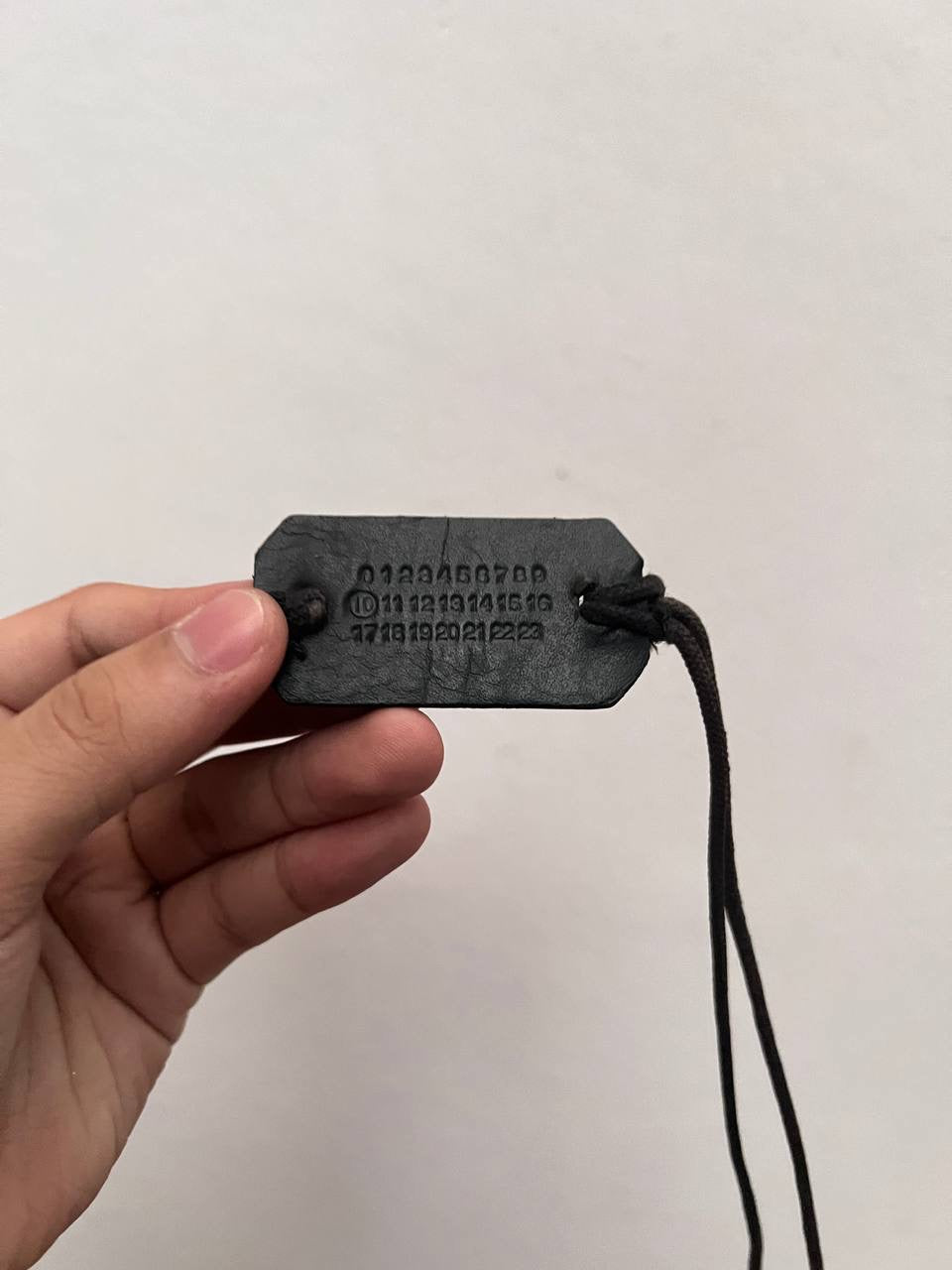 SS04 Maison Martin Margiela Line 10 Leather Dog Tag