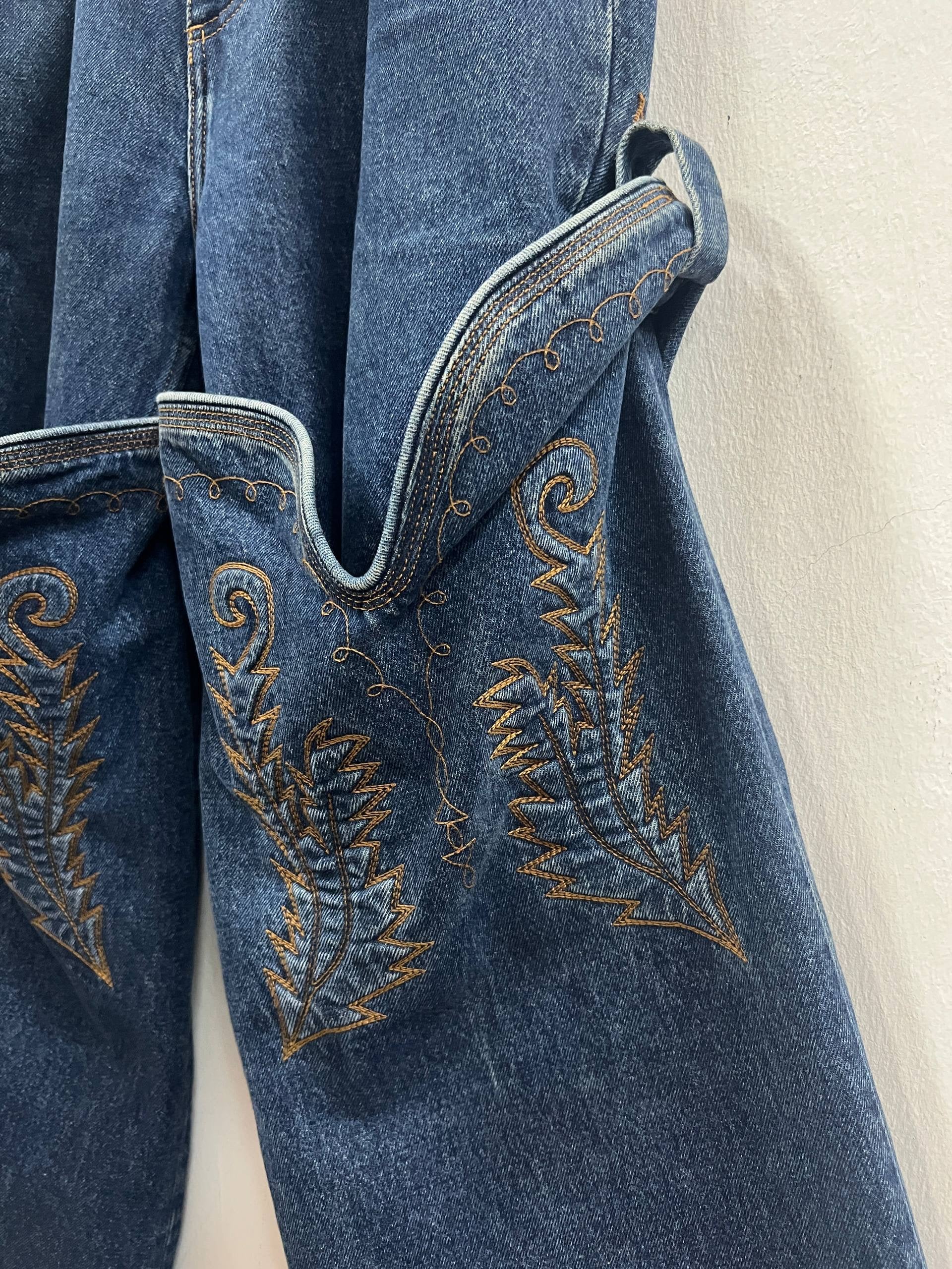 SS23 Y/Project Maxi Cuff Western Cowboy Denim