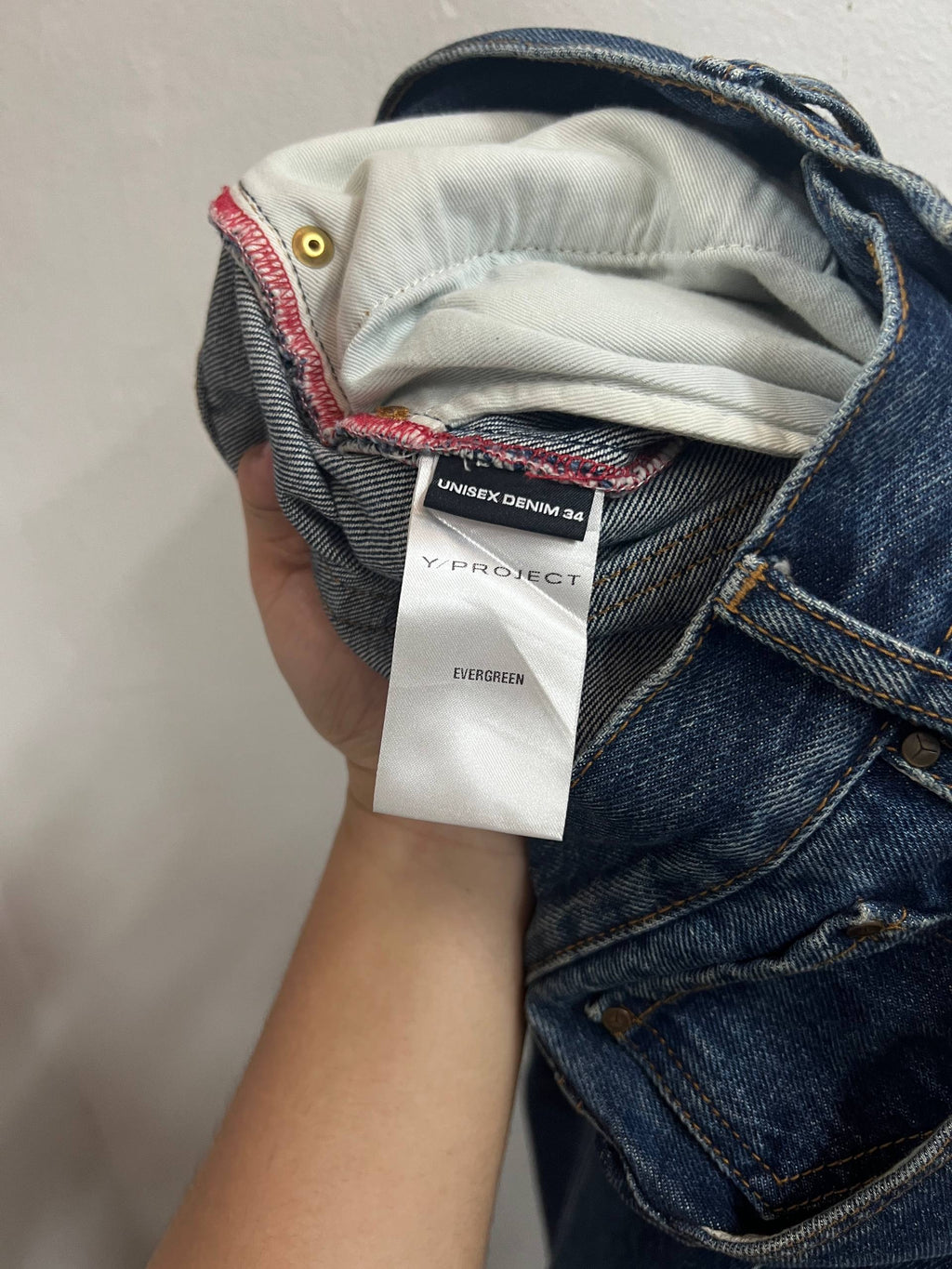 SS23 Y/Project Maxi Cuff Western Cowboy Denim