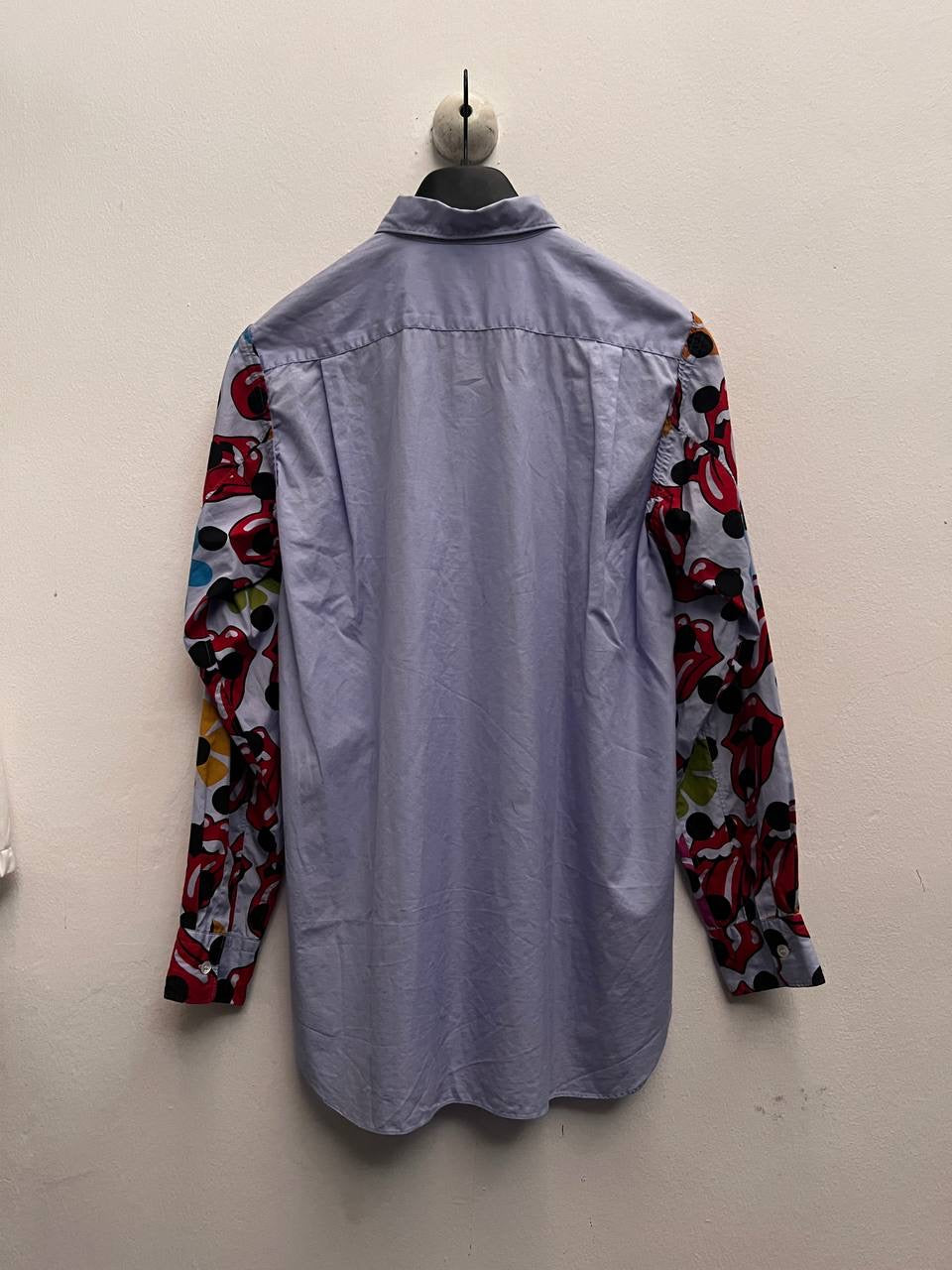 SS06 Comme Des Garcons Homme Plus x The Rolling Stones Sleeve Motif Dress Shirt