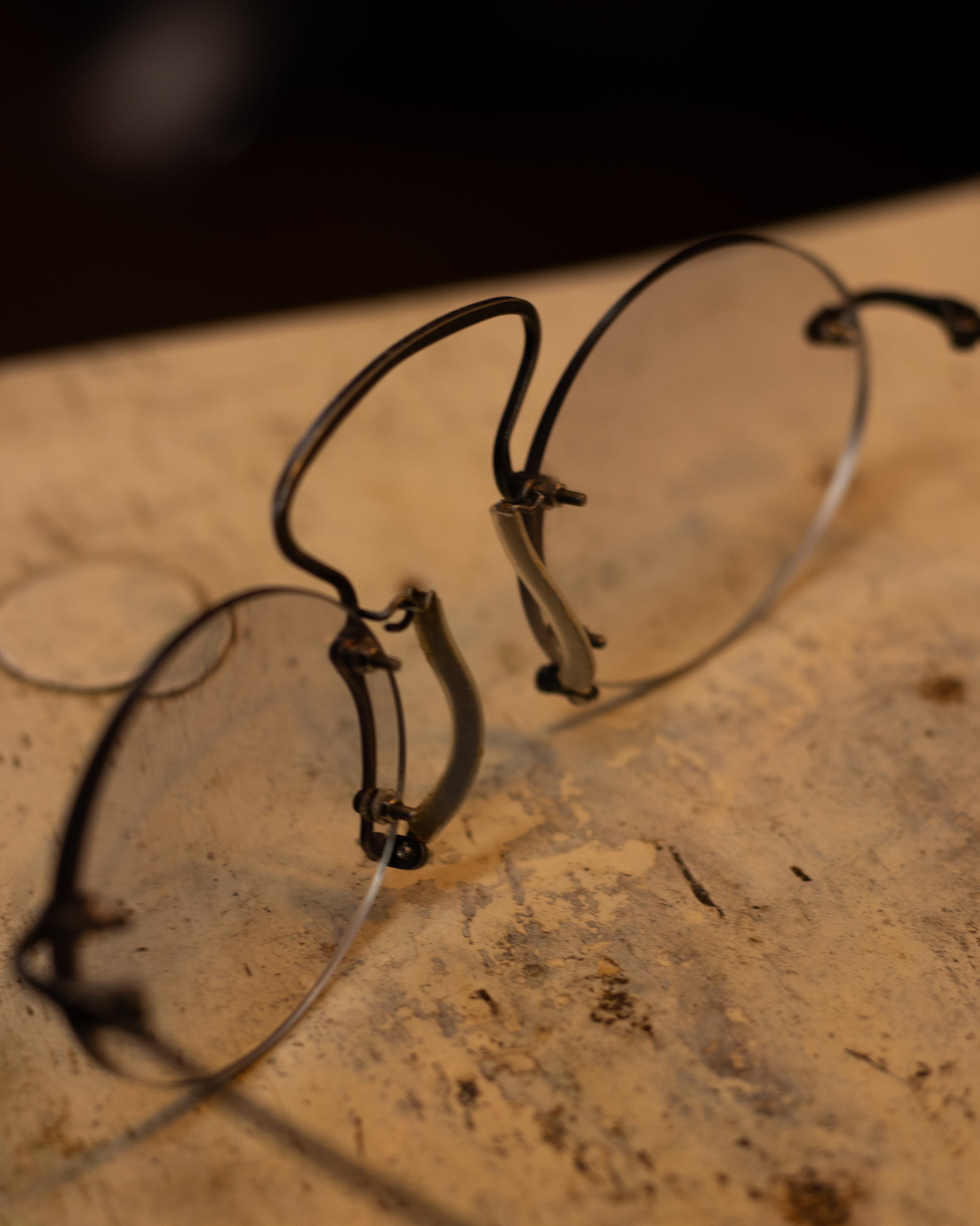 AW21 Uma Wang x RIGARDS Joint Steel Frameless Glasses