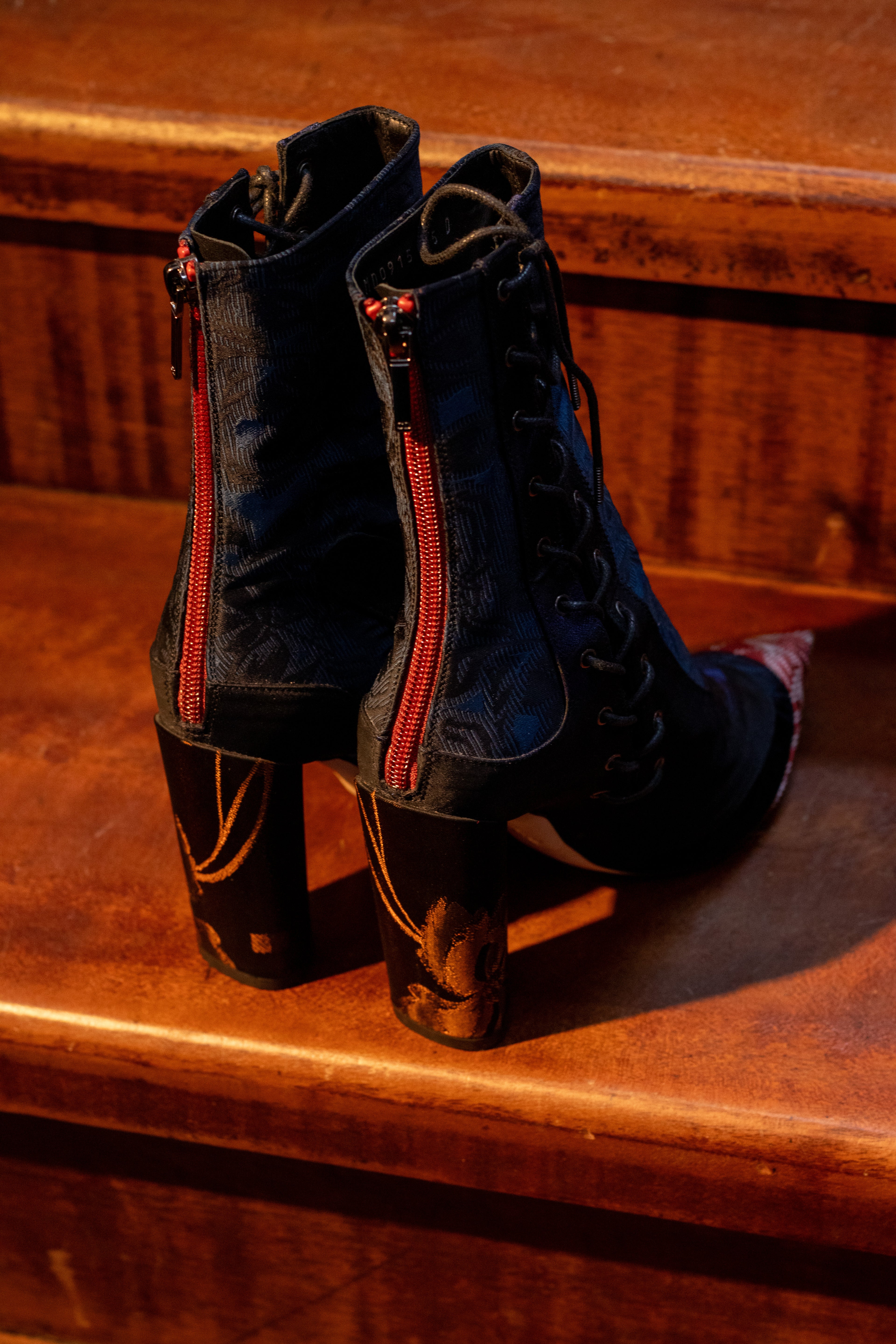 Christian Dior Resort 2016 by Raf Simons Silk Trianon Boots