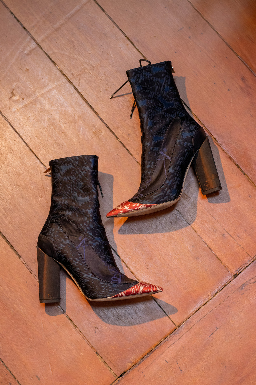 Christian Dior Resort 2016 by Raf Simons Silk Trianon Boots