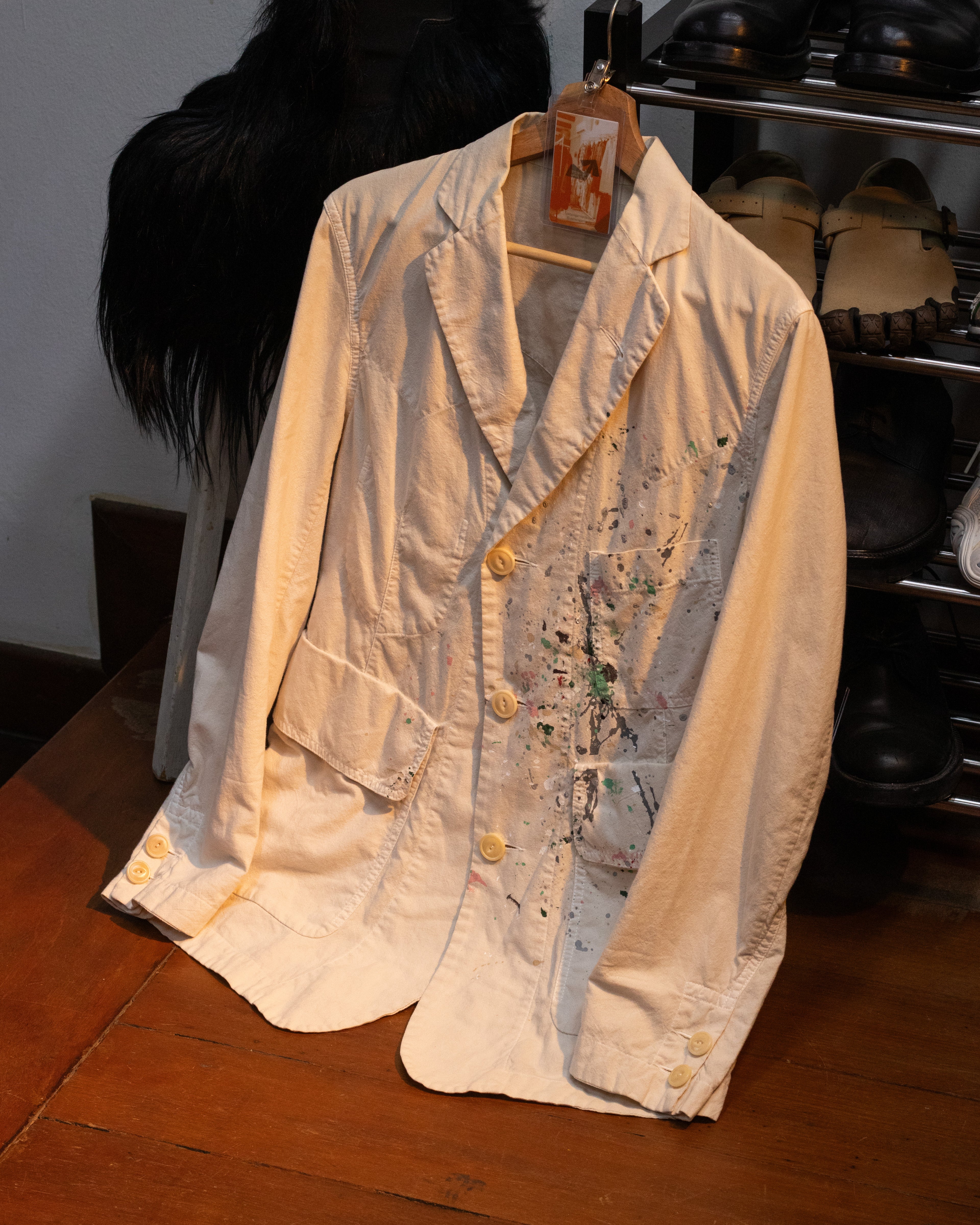 SS12 TAKAHIROMIYASHITA TheSoloist "Symphony #0005" Paint Splatter Jacket