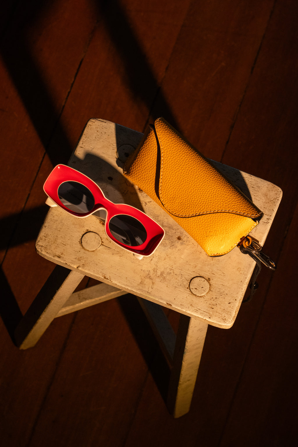 2020 Loewe Paula's Ibiza 'Original' Rectangular Acetate Sunglasses